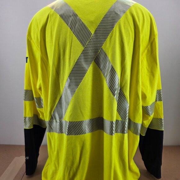 Carhartt  FR High Vis Force Men's 102905 323 Long Sleeve T-Shirt - Picture 2 of 16